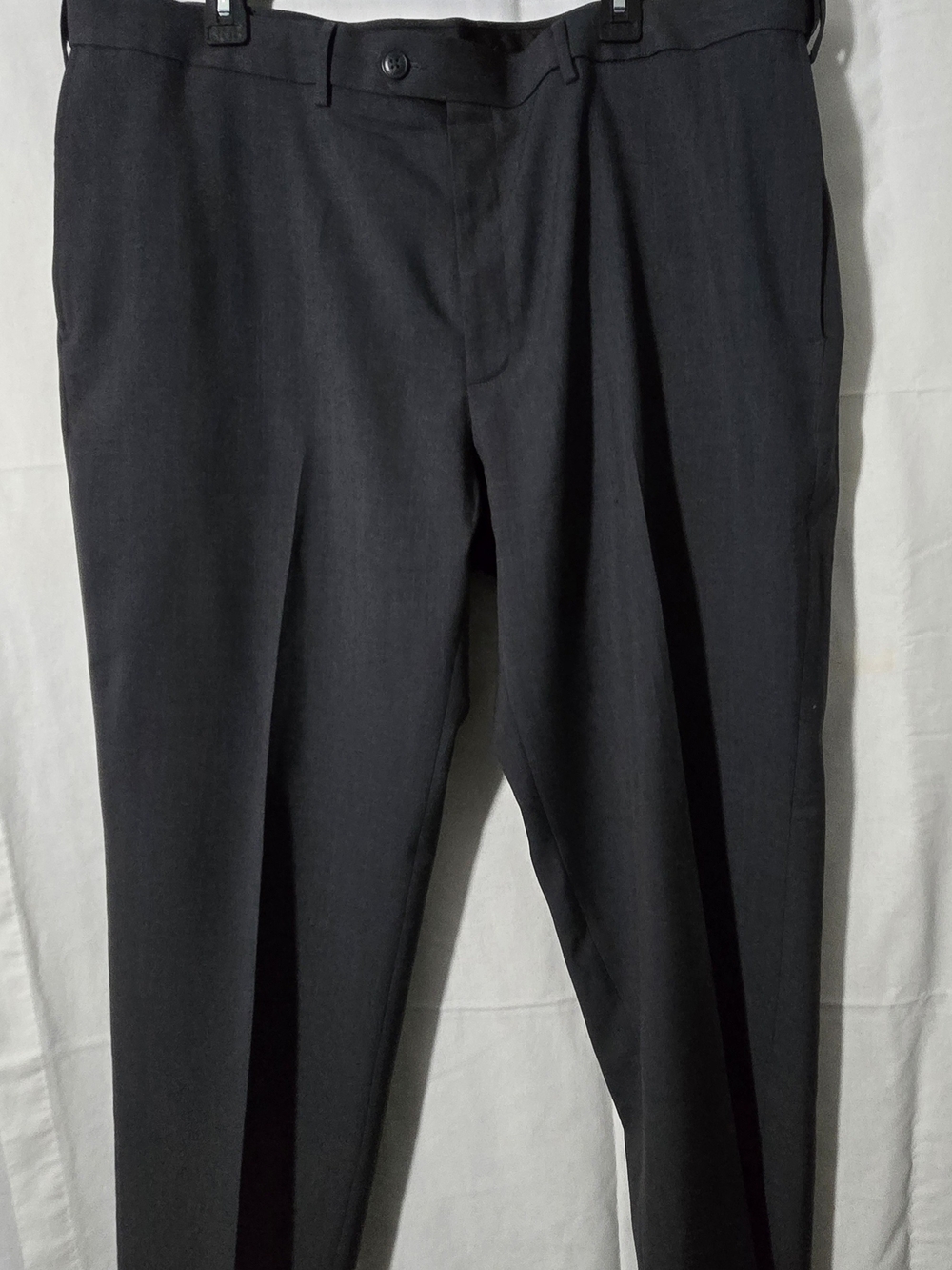 Haggar Men's Black Dress Pants - Flat Front